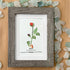 June Birth Flower Rose Sea Glass Framed Art - image 5