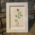 June Birth Flower Rose Sea Glass Framed Art - image 7