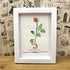 June Birth Flower Rose Sea Glass Framed Art - image 2