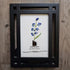 July Birth Flower Larkspur Sea Glass Framed Art - image 4