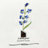 July Birth Flower Larkspur Sea Glass Framed Art - image 7
