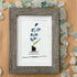 July Birth Flower Larkspur Sea Glass Framed Art - image 5