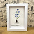 July Birth Flower Larkspur Sea Glass Framed Art - image 2