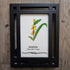August Birth Flower Gladiolus Sea Glass Framed Art - image 5