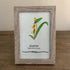 August Birth Flower Gladiolus Sea Glass Framed Art - image 6