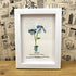 September Birth Flower Aster Sea Glass Framed Art - image 3