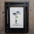 September Birth Flower Aster Sea Glass Framed Art - image 6