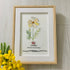 October Birth Flower Cosmo Sea Glass Framed Art - image 0