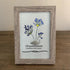 November Birth Flower Chrysanthemum Sea Glass Framed Art - image 6