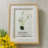 December Birth Flower Paperwhites Sea Glass Framed Art - image 0