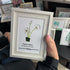 December Birth Flower Paperwhites Sea Glass Framed Art - image 3