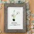 December Birth Flower Paperwhites Sea Glass Framed Art - image 4
