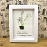 December Birth Flower Paperwhites Sea Glass Framed Art - image 2