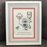 "Future of Dreams" Hourglass With Bird Sea Glass Framed Art - image 5