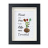Friends Make Life Beautiful Floral Sea Glass Framed Art - Black - 8" X 6" - image 13