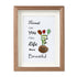 Friends Make Life Beautiful Floral Sea Glass Framed Art - Walnut Brown - 8" X 6" - image 12
