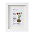 Friends Make Life Beautiful Floral Sea Glass Framed Art - White - 8" X 6" - image 14