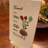 Friends Make Life Beautiful Floral Sea Glass Framed Art - image 4