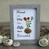 Friends Make Life Beautiful Floral Sea Glass Framed Art - image 5