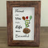 Friends Make Life Beautiful Floral Sea Glass Framed Art - image 0