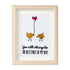 Best Part of My Day Adorable Birds Sea Glass Framed Art - Oak - 8" X 6" - image 9