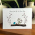 "Today Will Be A Good Day" Sea Glass Framed Art - Seaglass Card - 6" X 8" - image 1