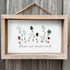 Flowers Are Nature's Smile Sea Glass Framed Art - image 3