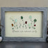Flowers Are Nature's Smile Sea Glass Framed Art - image 7