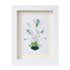 Whimsical Bouquet Flower Sea Glass Framed Art - image 12