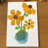 Sunshine Blooms Sea Glass Framed Art - Seaglass Card - 6" X 8" - image 1