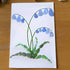 Bluebell Elegance Sea Glass Framed Art - Seaglass Card - 6" X 8" - image 1