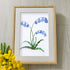 Bluebell Elegance Sea Glass Framed Art - image 2