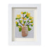 Yellow Flowers Blooms Sea Glass Framed Art - image 12