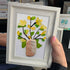Yellow Flowers Blooms Sea Glass Framed Art - image 3