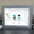 Two Cats Window Watchers Sea Glass Framed Art - image 5