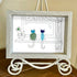 Two Cats Window Watchers Sea Glass Framed Art - image 2