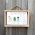 Two Cats Window Watchers Sea Glass Framed Art - image 3