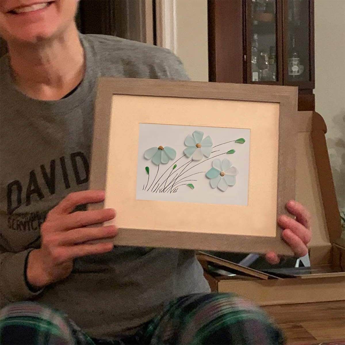 Blossoming Breeze Sea Glass Framed Art - image 7