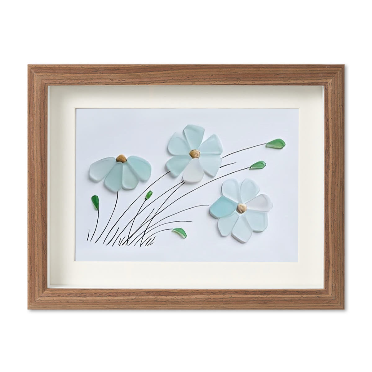 Blossoming Breeze Sea Glass Framed Art - image 11