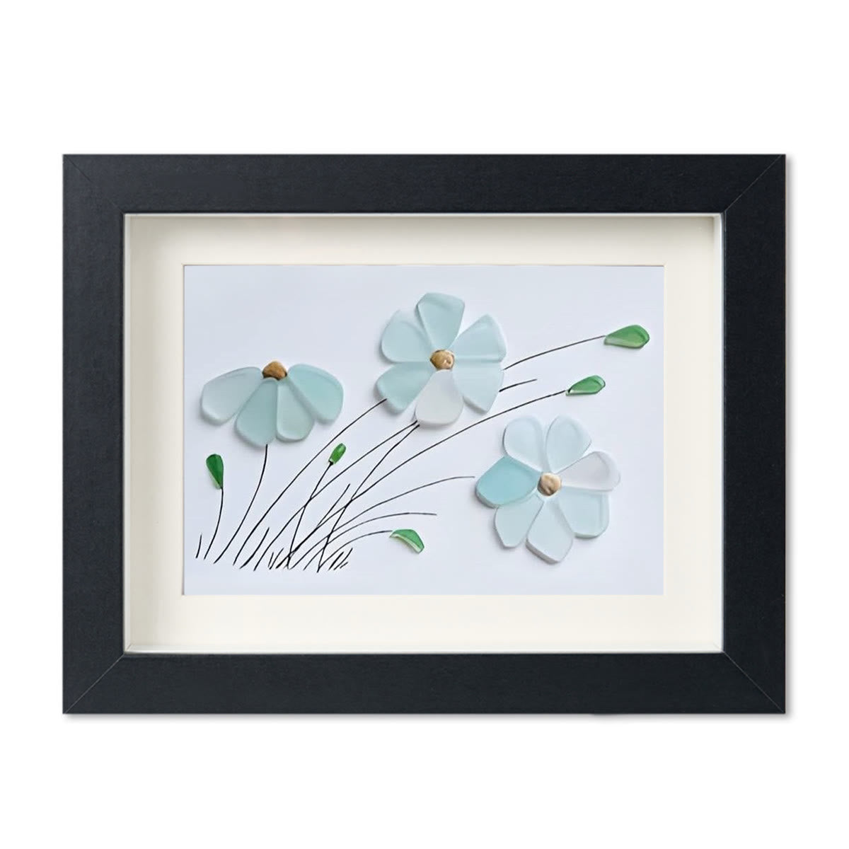 Blossoming Breeze Sea Glass Framed Art - image 12