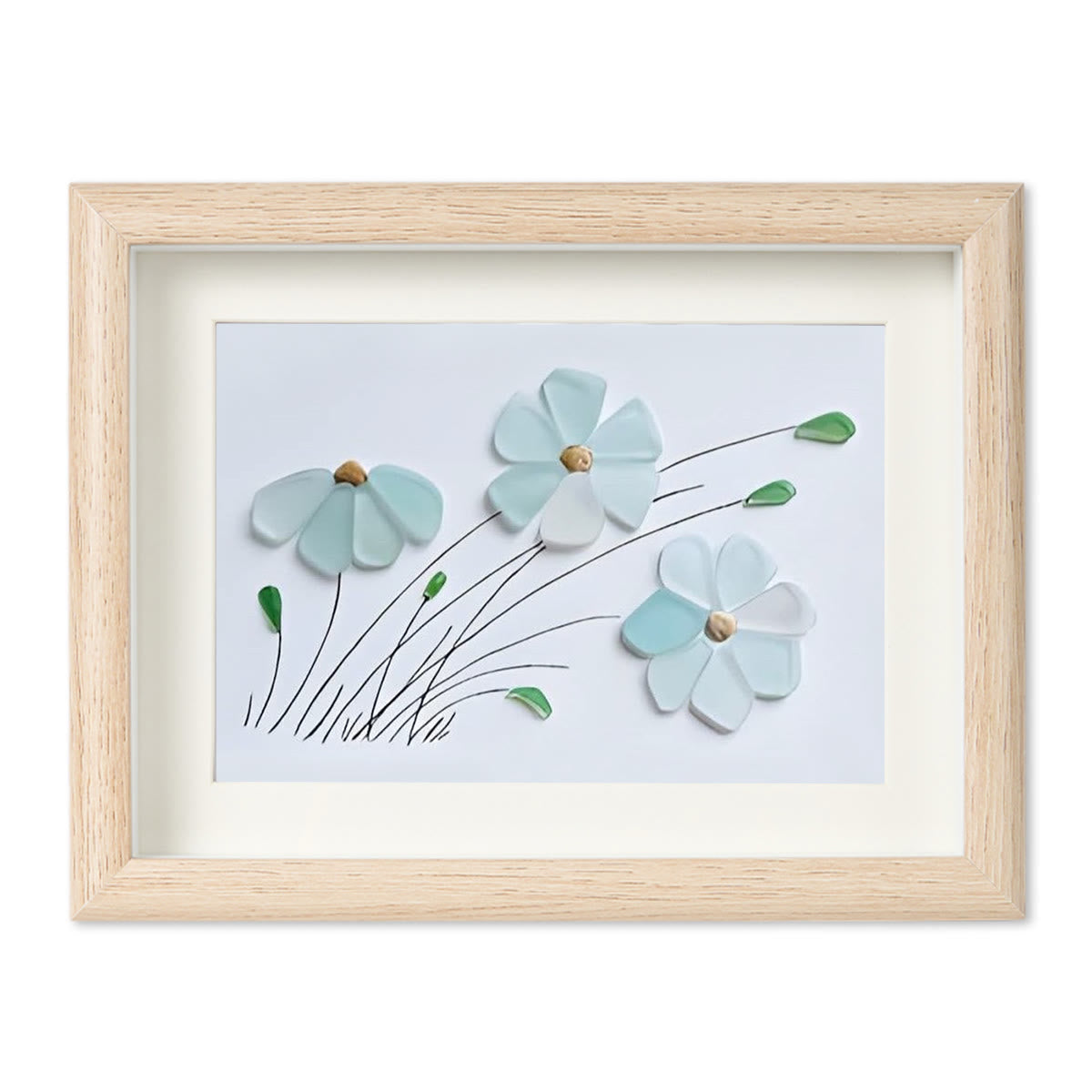 Blossoming Breeze Sea Glass Framed Art - image 10