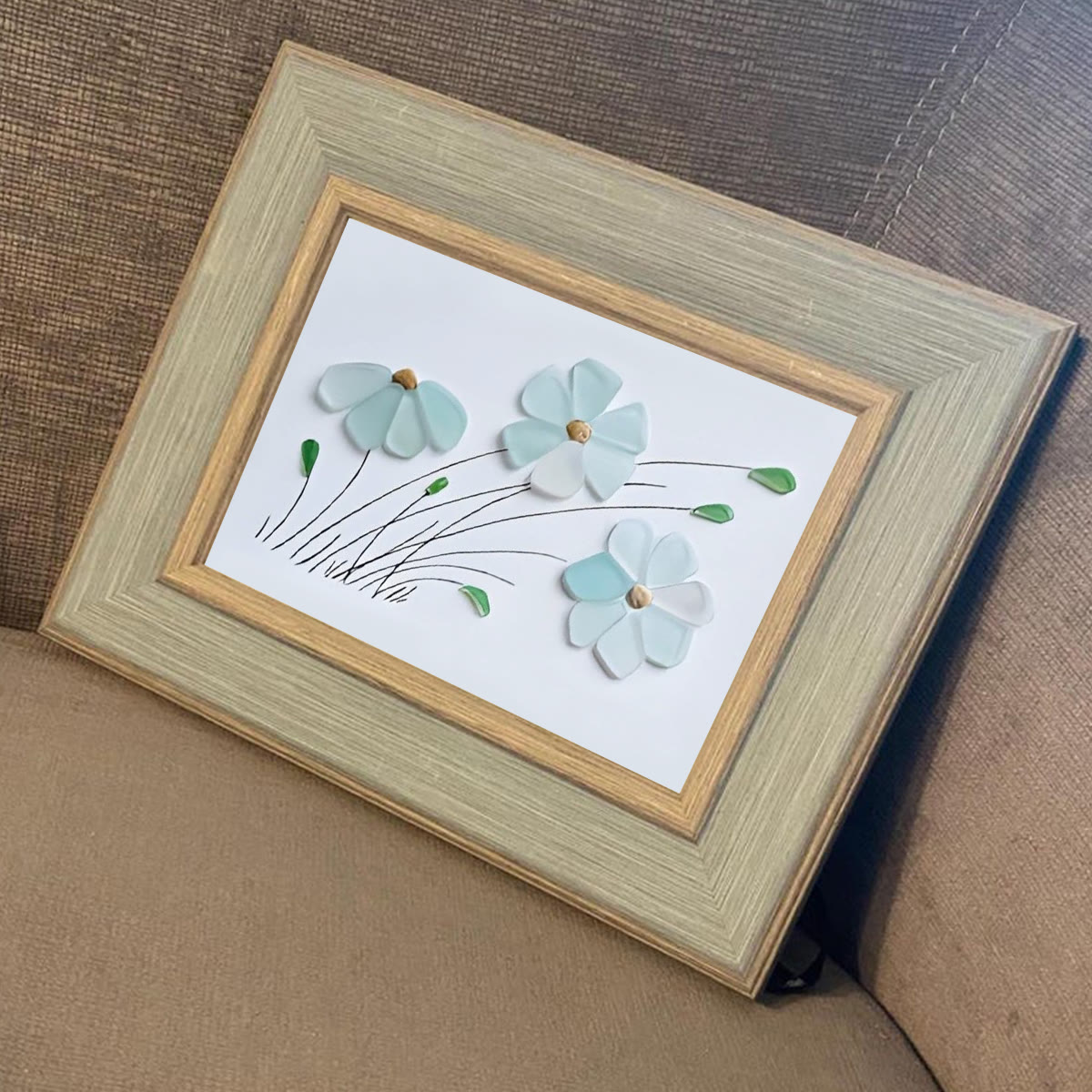 Blossoming Breeze Sea Glass Framed Art - image 6