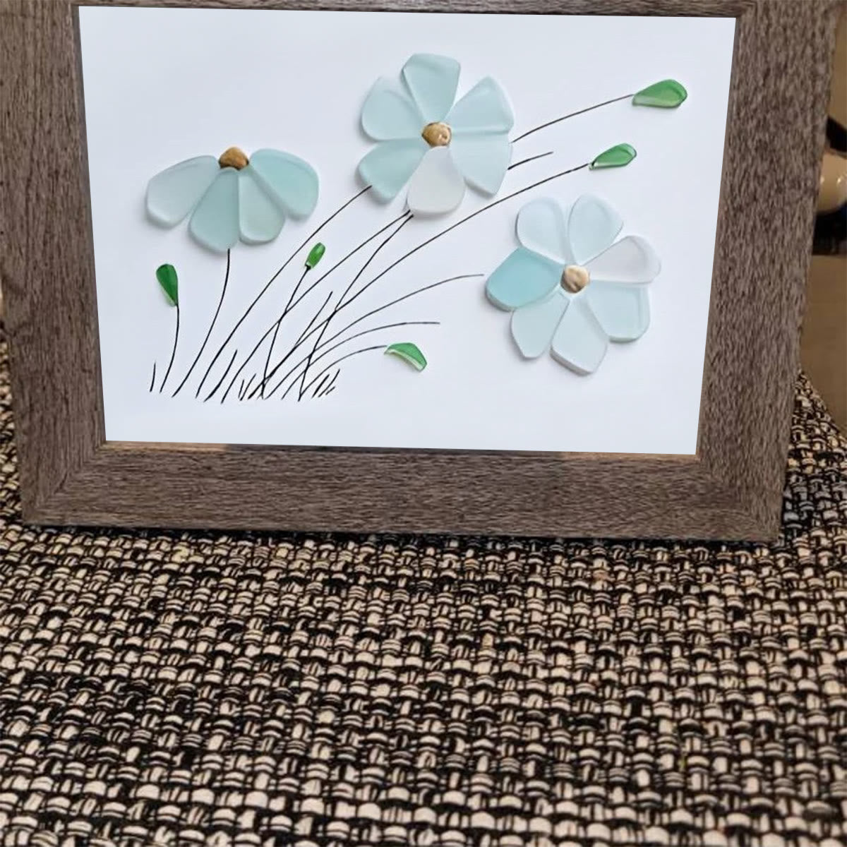 Blossoming Breeze Sea Glass Framed Art - image 8