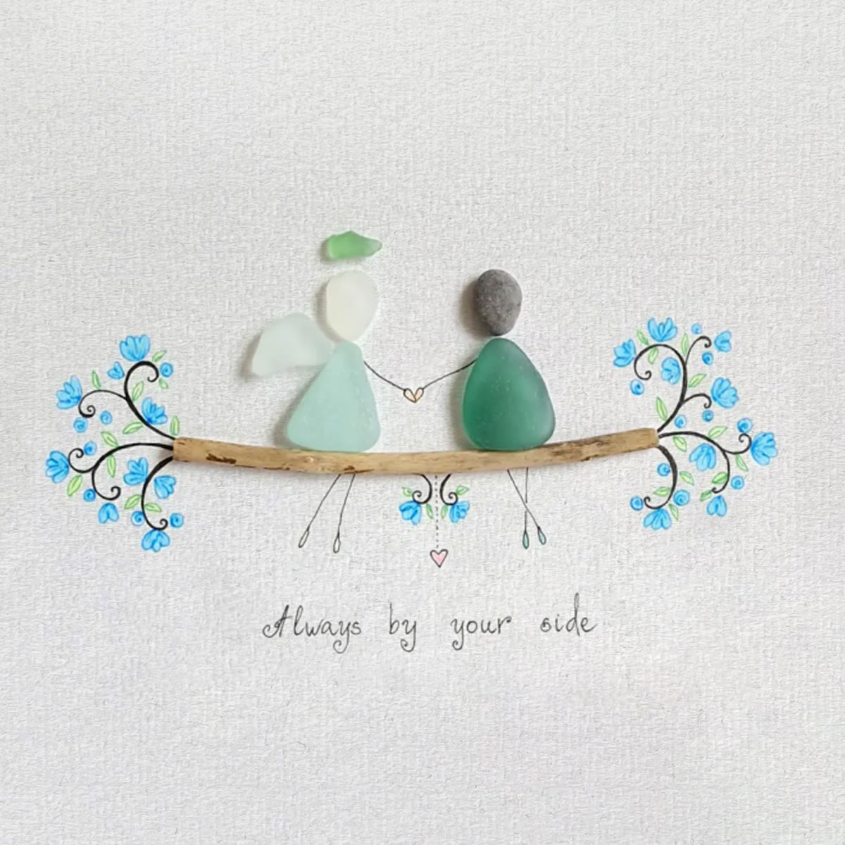 Always By Your Side Sea Glass Framed Art - image 10