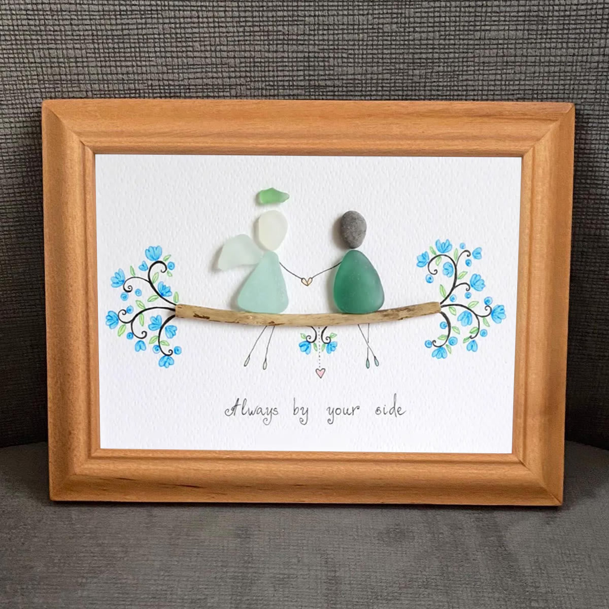 Always By Your Side Sea Glass Framed Art - image 4