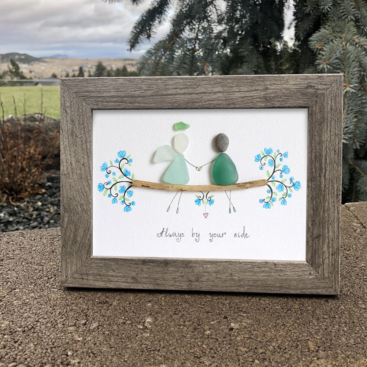Always By Your Side Sea Glass Framed Art - image 9
