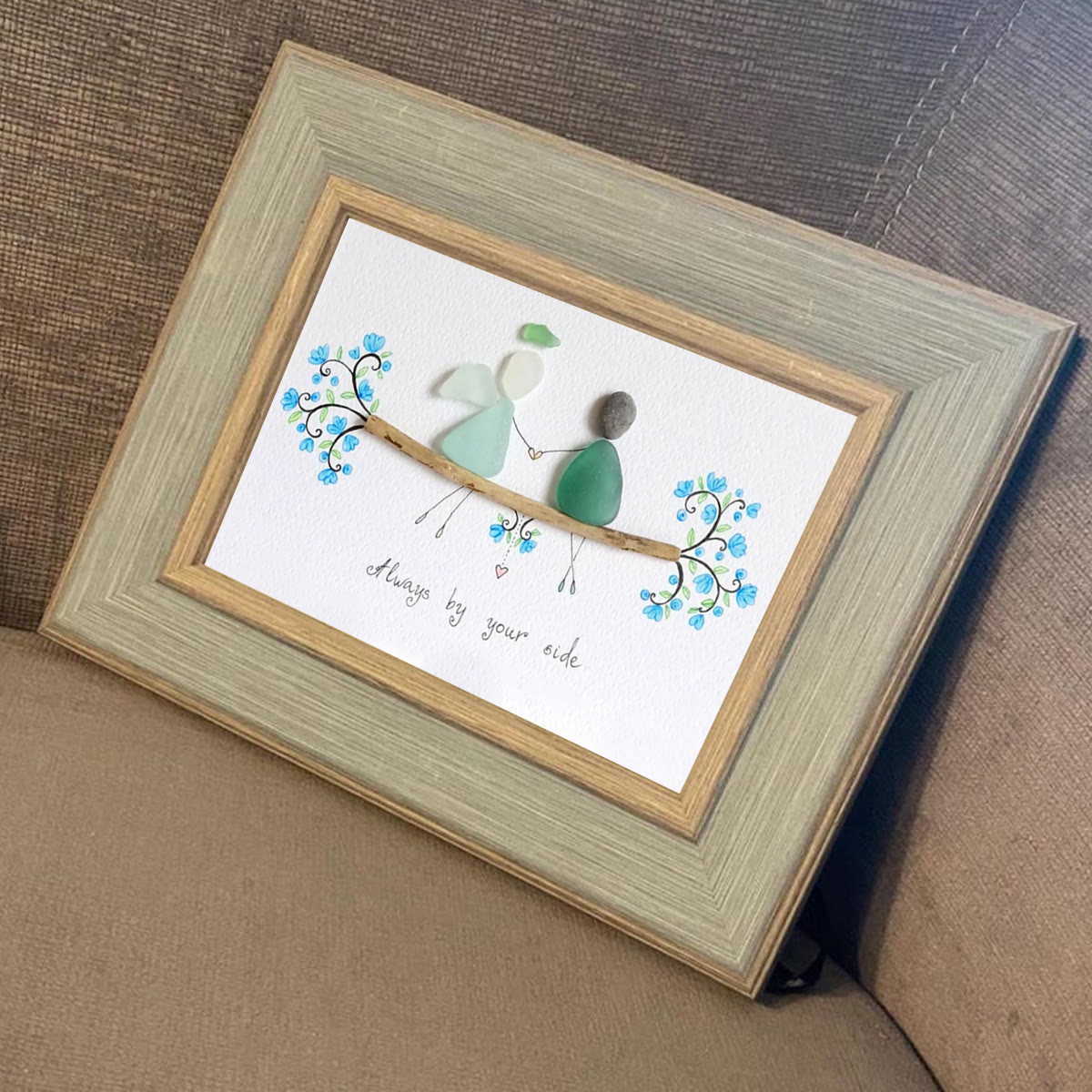Always By Your Side Sea Glass Framed Art - image 7