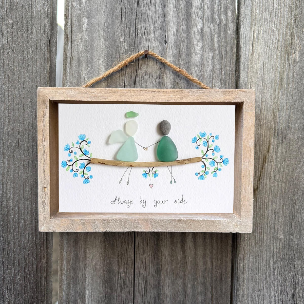 Always By Your Side Sea Glass Framed Art - image 3