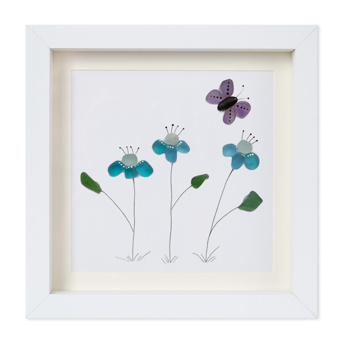 Butterfly Bliss Sea Glass Framed Art - image 11
