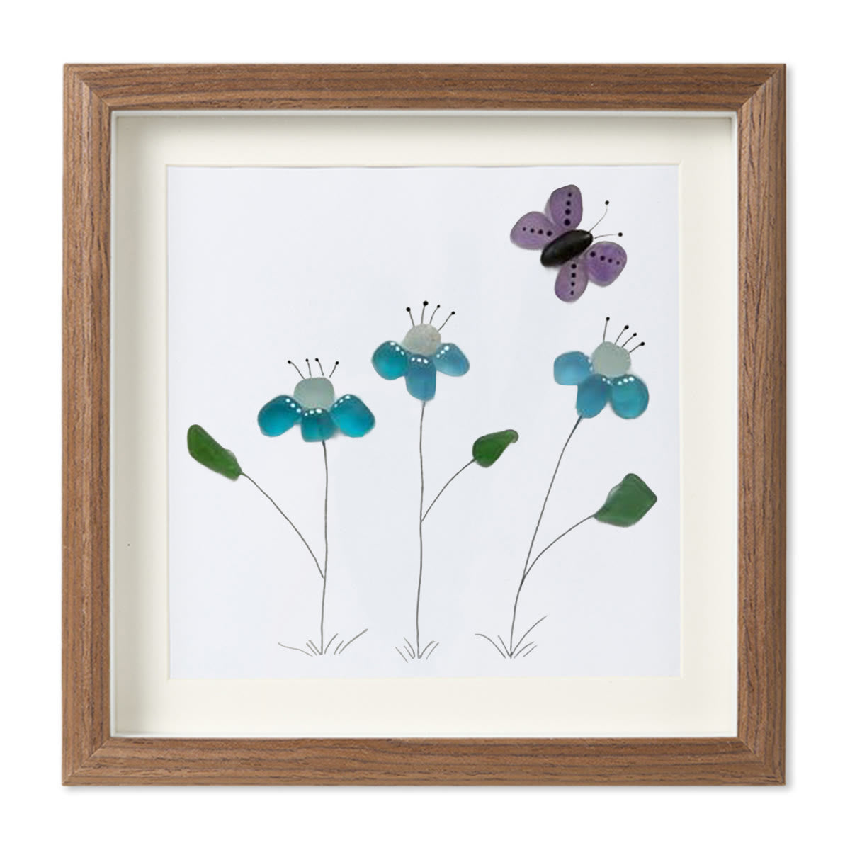 Butterfly Bliss Sea Glass Framed Art - image 9